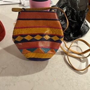 Sharif Multicolor Geometric Crossbody Bag